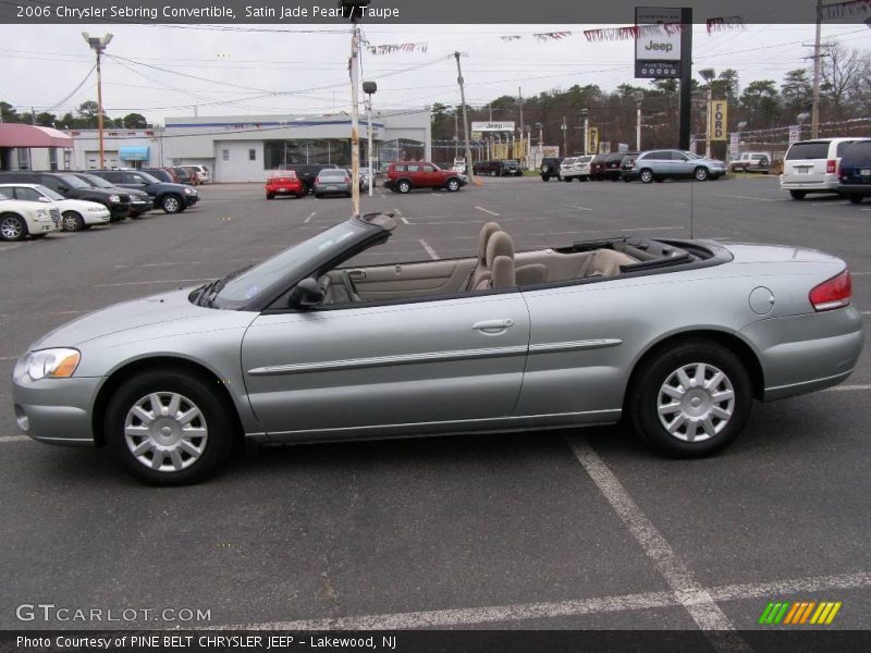 Satin Jade Pearl / Taupe 2006 Chrysler Sebring Convertible