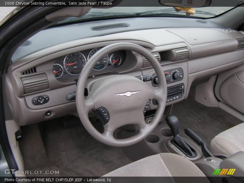 Satin Jade Pearl / Taupe 2006 Chrysler Sebring Convertible