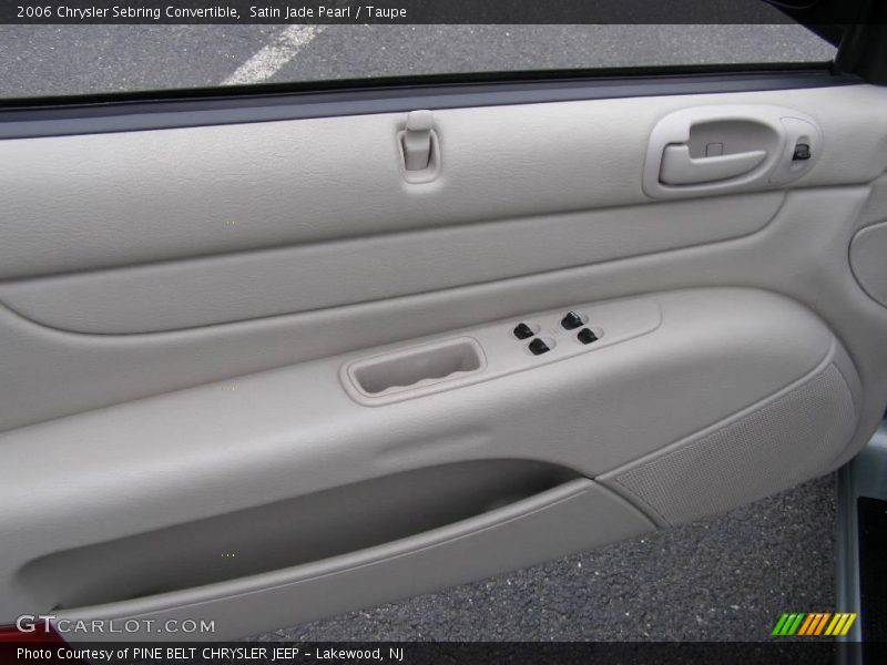 Satin Jade Pearl / Taupe 2006 Chrysler Sebring Convertible