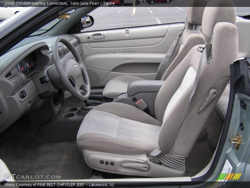Satin Jade Pearl / Taupe 2006 Chrysler Sebring Convertible
