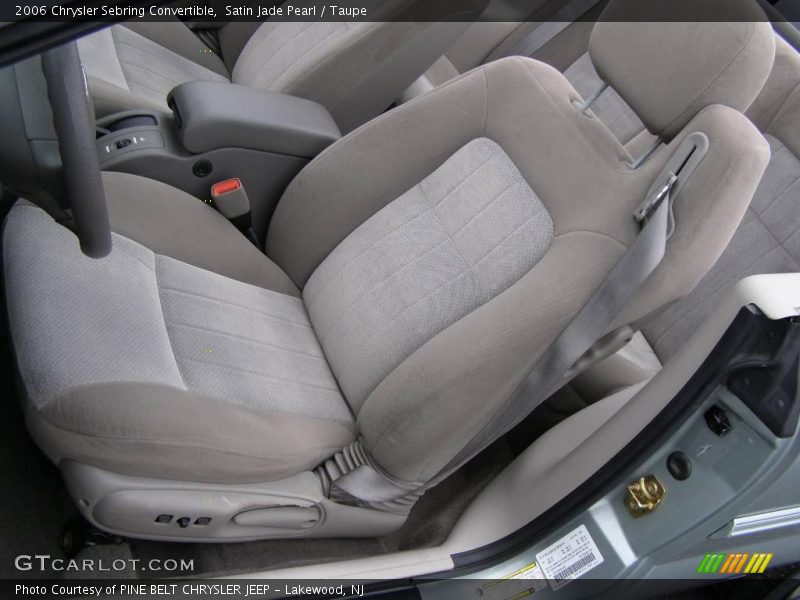 Satin Jade Pearl / Taupe 2006 Chrysler Sebring Convertible