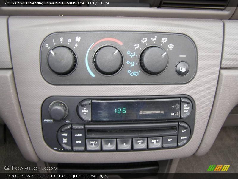 Satin Jade Pearl / Taupe 2006 Chrysler Sebring Convertible