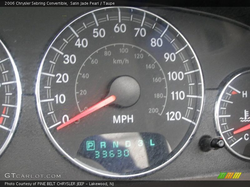 Satin Jade Pearl / Taupe 2006 Chrysler Sebring Convertible