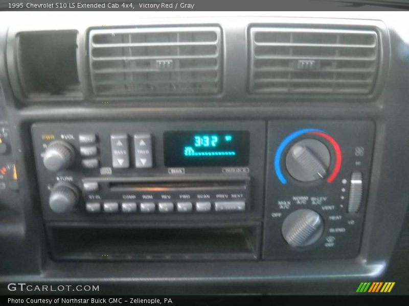 Victory Red / Gray 1995 Chevrolet S10 LS Extended Cab 4x4
