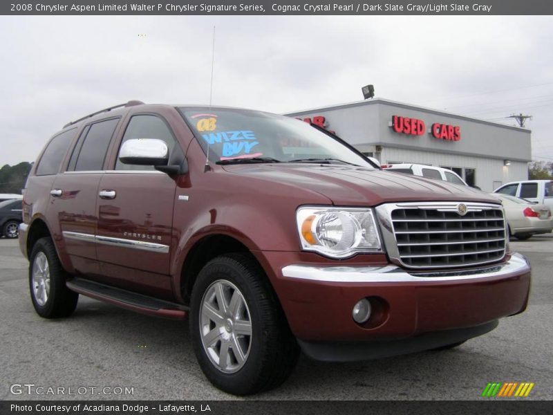 Cognac Crystal Pearl / Dark Slate Gray/Light Slate Gray 2008 Chrysler Aspen Limited Walter P Chrysler Signature Series