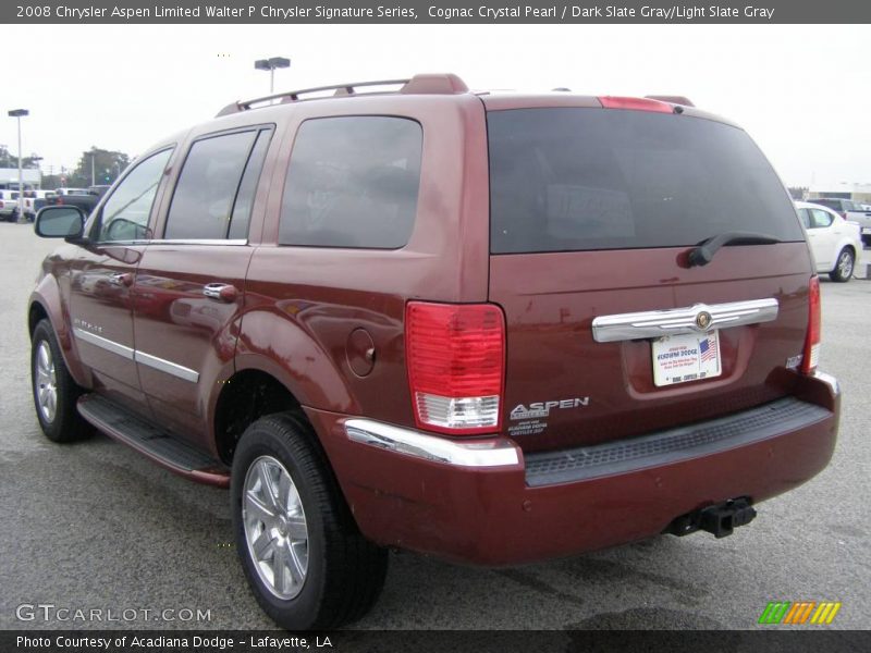 Cognac Crystal Pearl / Dark Slate Gray/Light Slate Gray 2008 Chrysler Aspen Limited Walter P Chrysler Signature Series