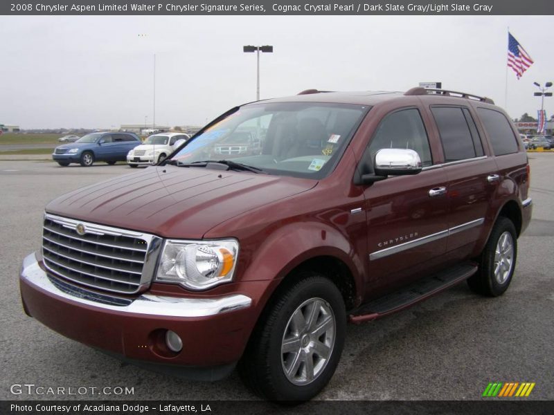 Cognac Crystal Pearl / Dark Slate Gray/Light Slate Gray 2008 Chrysler Aspen Limited Walter P Chrysler Signature Series