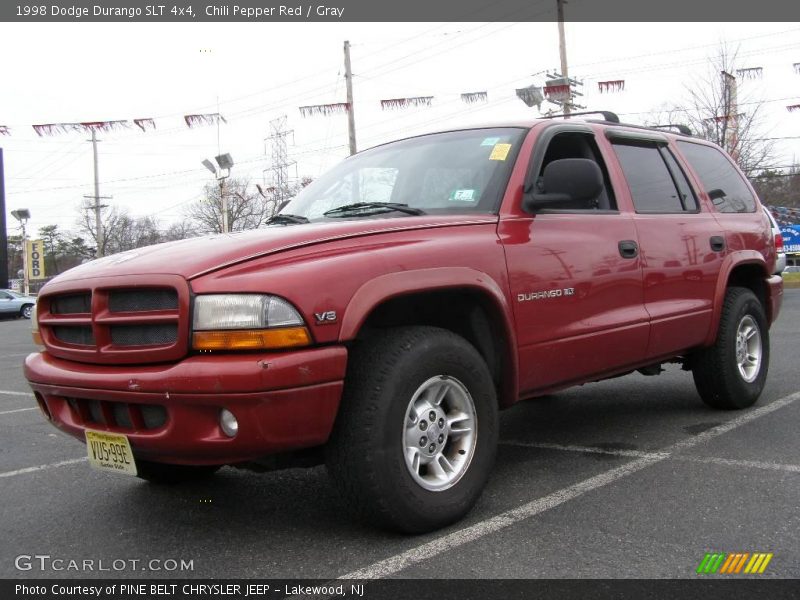 Chili Pepper Red / Gray 1998 Dodge Durango SLT 4x4