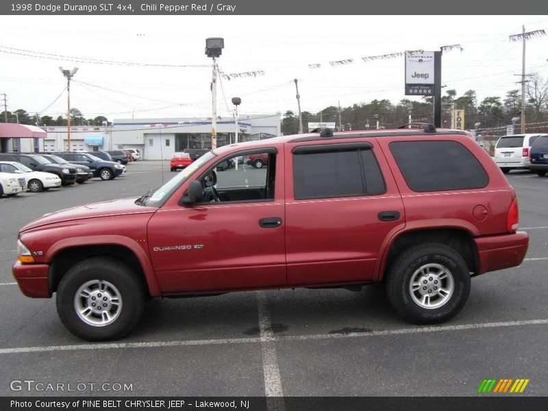 Chili Pepper Red / Gray 1998 Dodge Durango SLT 4x4