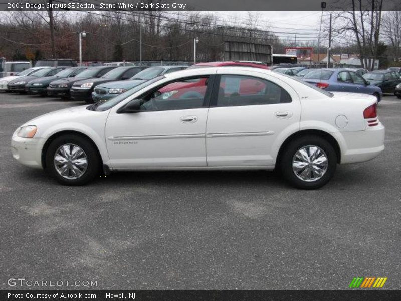 Stone White / Dark Slate Gray 2001 Dodge Stratus SE Sedan
