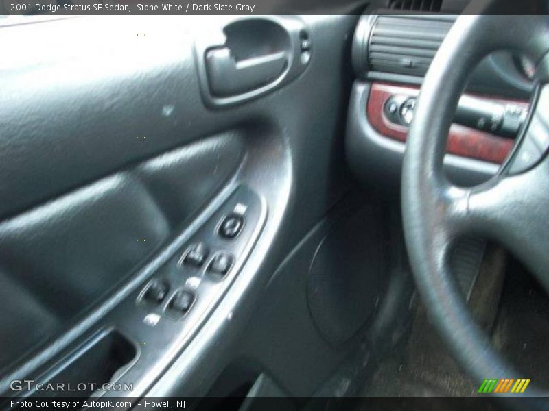 Stone White / Dark Slate Gray 2001 Dodge Stratus SE Sedan