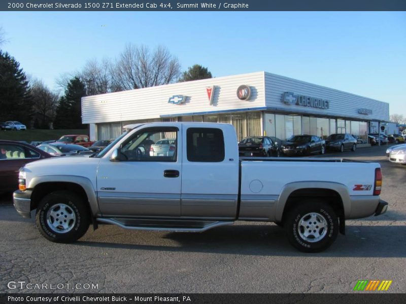 Summit White / Graphite 2000 Chevrolet Silverado 1500 Z71 Extended Cab 4x4