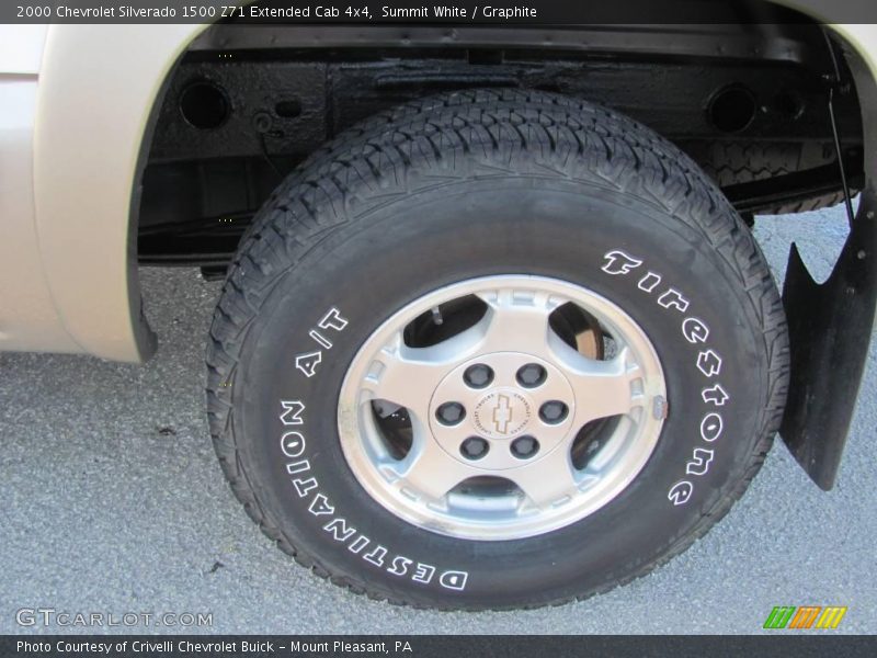 Summit White / Graphite 2000 Chevrolet Silverado 1500 Z71 Extended Cab 4x4