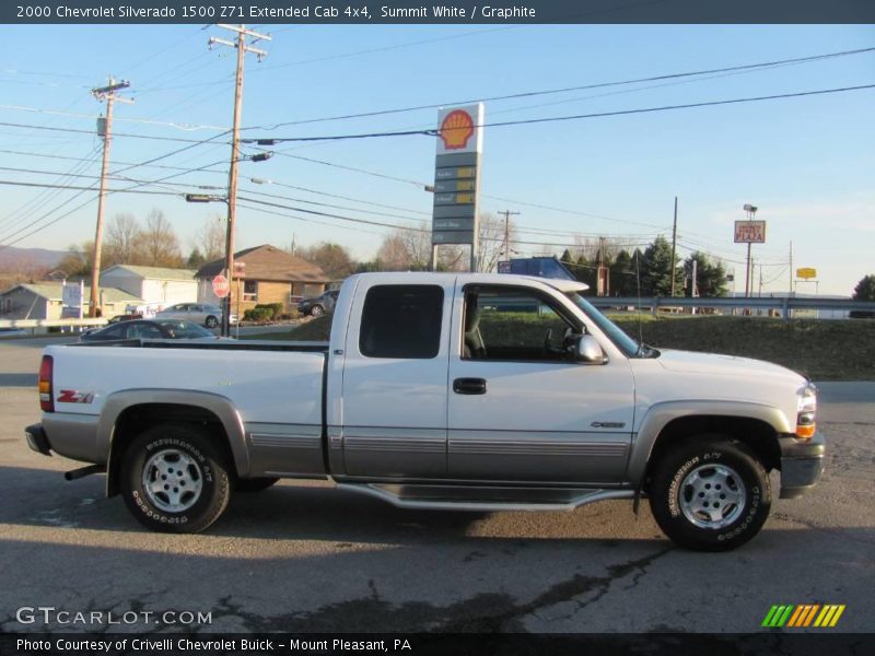 Summit White / Graphite 2000 Chevrolet Silverado 1500 Z71 Extended Cab 4x4