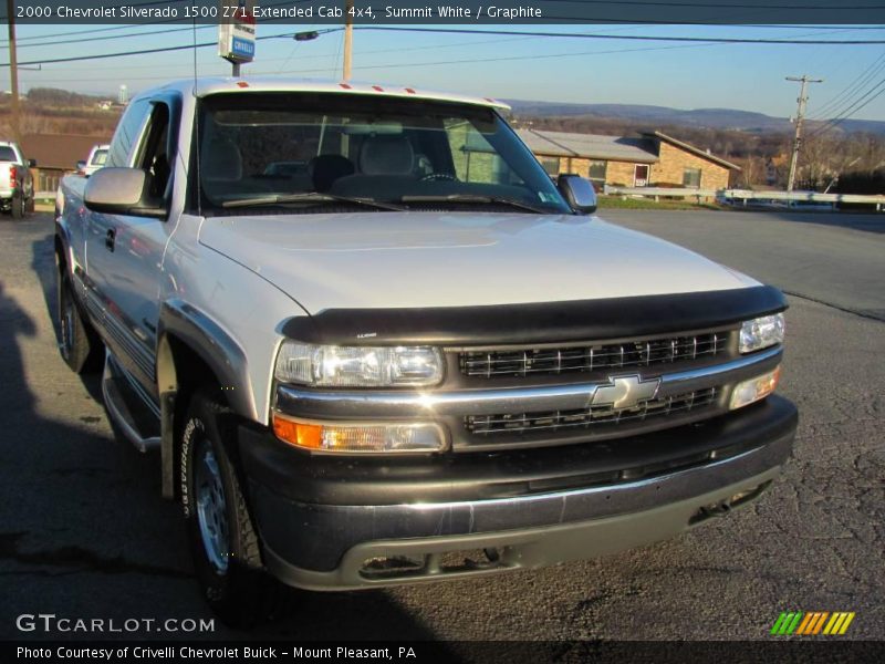 Summit White / Graphite 2000 Chevrolet Silverado 1500 Z71 Extended Cab 4x4