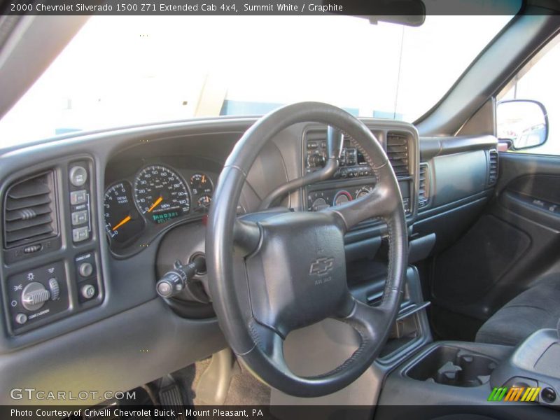 Summit White / Graphite 2000 Chevrolet Silverado 1500 Z71 Extended Cab 4x4