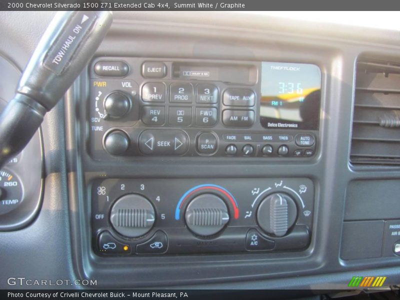 Summit White / Graphite 2000 Chevrolet Silverado 1500 Z71 Extended Cab 4x4