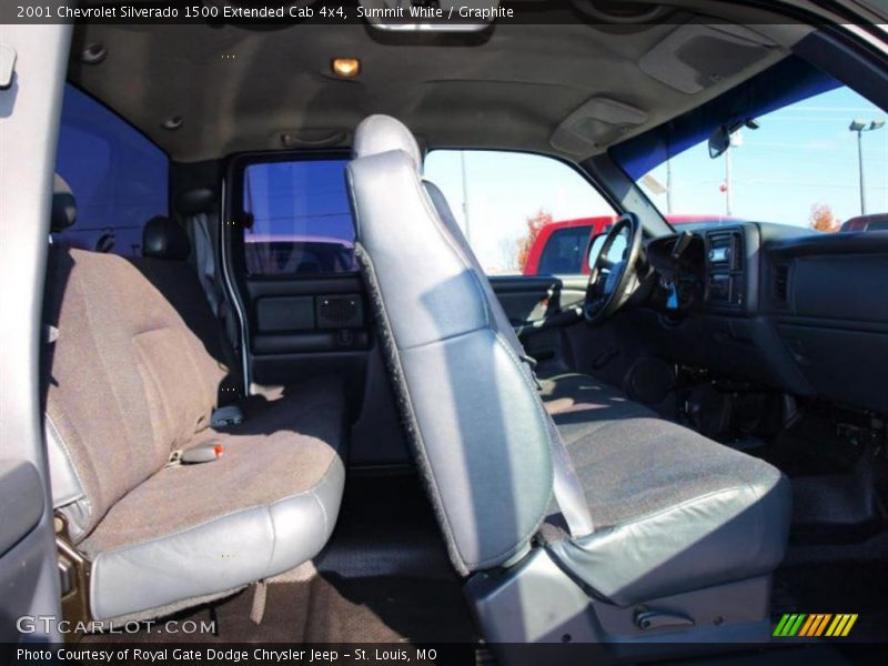Summit White / Graphite 2001 Chevrolet Silverado 1500 Extended Cab 4x4