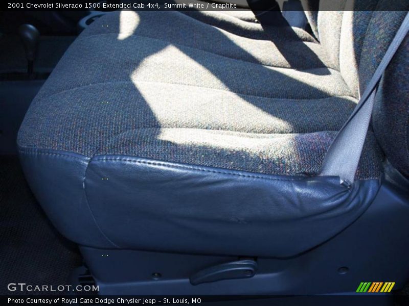 Summit White / Graphite 2001 Chevrolet Silverado 1500 Extended Cab 4x4