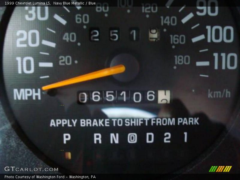 Navy Blue Metallic / Blue 1999 Chevrolet Lumina LS