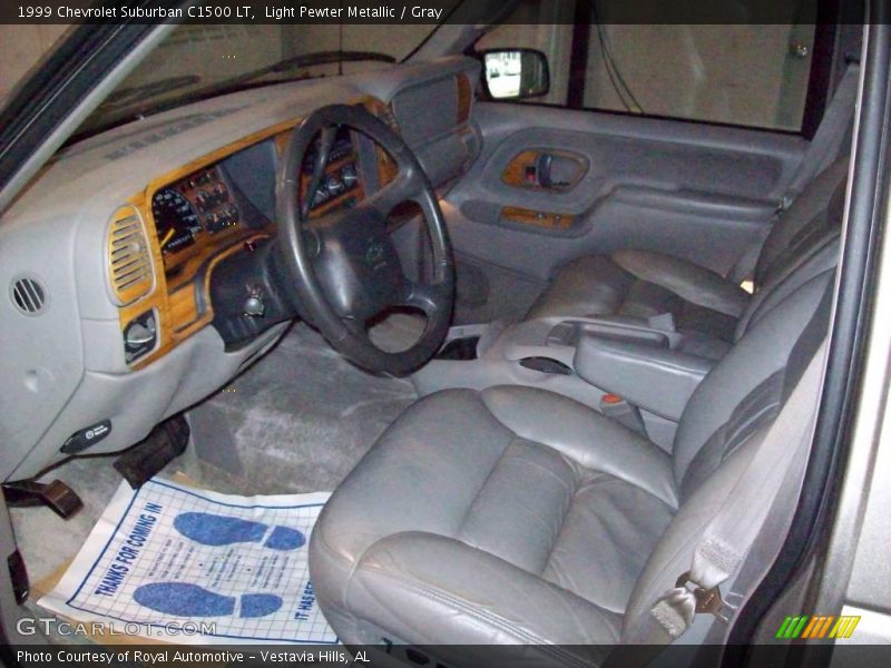 Light Pewter Metallic / Gray 1999 Chevrolet Suburban C1500 LT