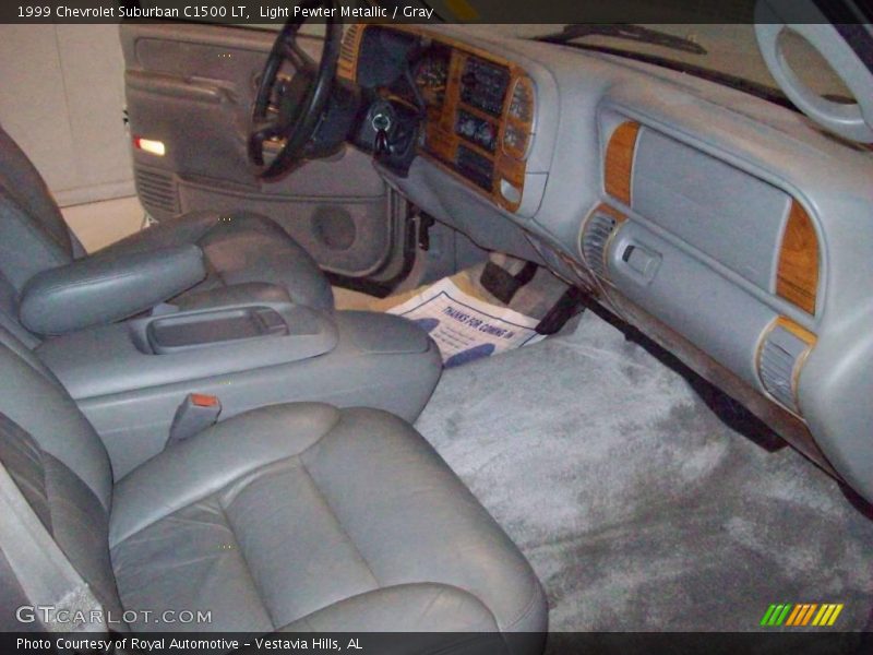 Light Pewter Metallic / Gray 1999 Chevrolet Suburban C1500 LT