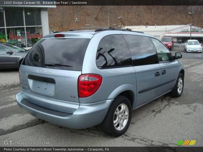 Butane Blue Pearl / Sandstone 2003 Dodge Caravan SE