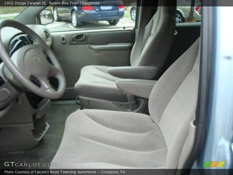 Butane Blue Pearl / Sandstone 2003 Dodge Caravan SE