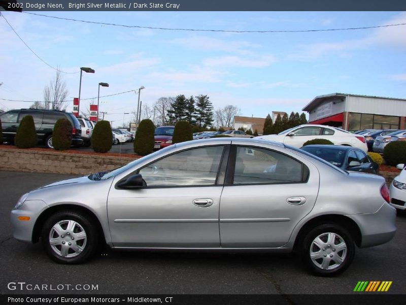 Bright Silver Metallic / Dark Slate Gray 2002 Dodge Neon