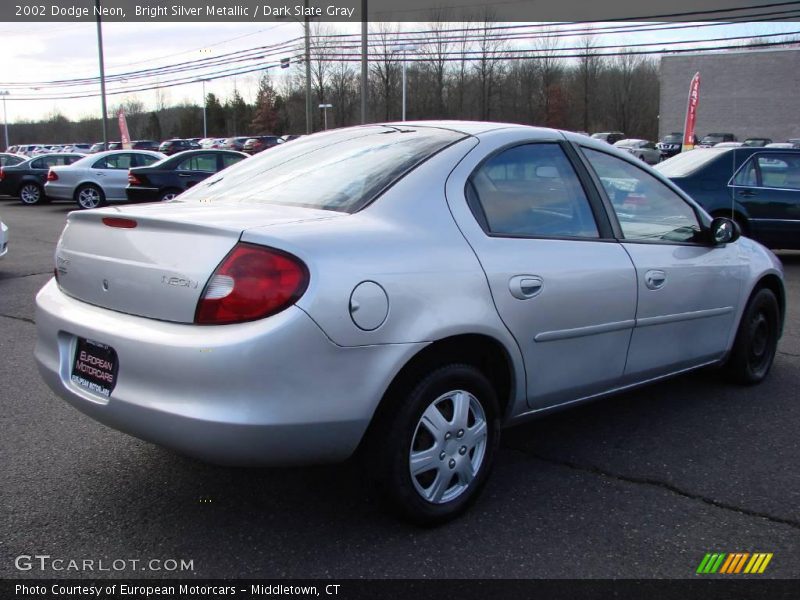 Bright Silver Metallic / Dark Slate Gray 2002 Dodge Neon