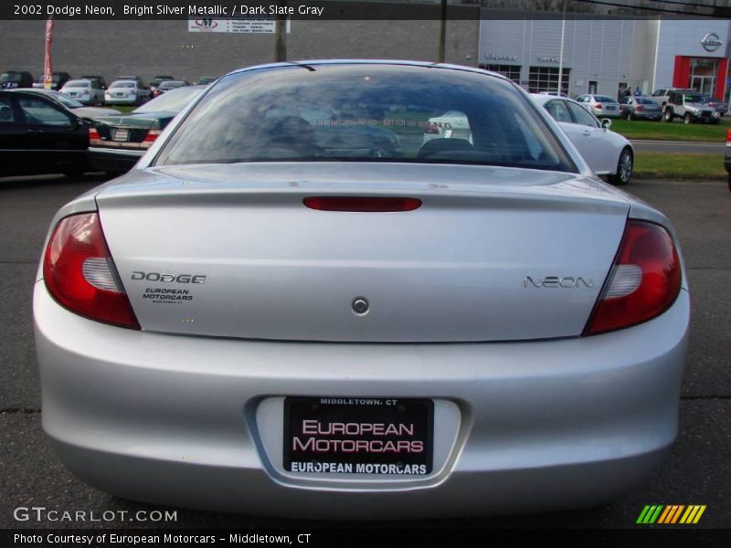 Bright Silver Metallic / Dark Slate Gray 2002 Dodge Neon