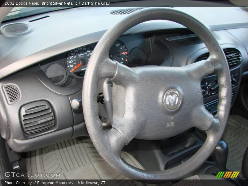 Bright Silver Metallic / Dark Slate Gray 2002 Dodge Neon