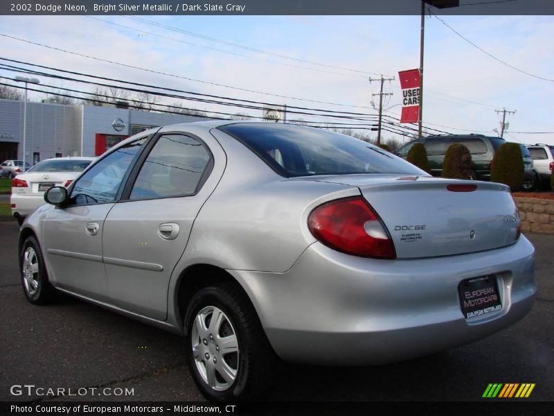Bright Silver Metallic / Dark Slate Gray 2002 Dodge Neon