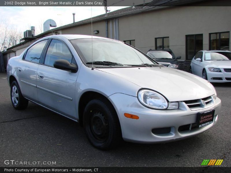 Bright Silver Metallic / Dark Slate Gray 2002 Dodge Neon