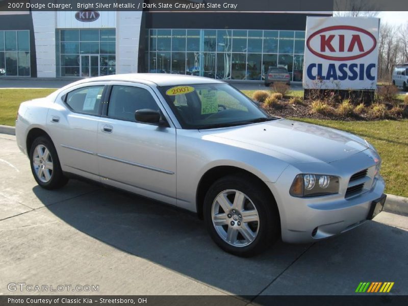Bright Silver Metallic / Dark Slate Gray/Light Slate Gray 2007 Dodge Charger