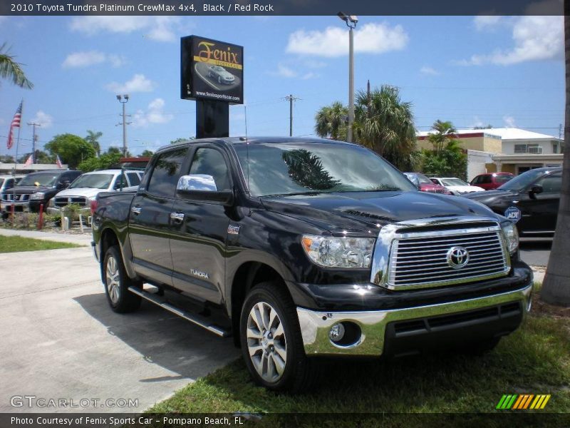Black / Red Rock 2010 Toyota Tundra Platinum CrewMax 4x4