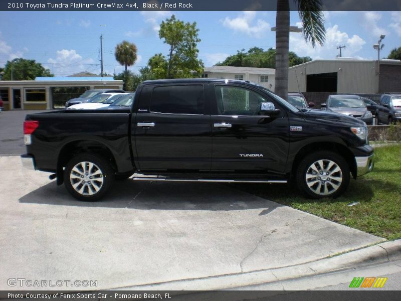 Black / Red Rock 2010 Toyota Tundra Platinum CrewMax 4x4