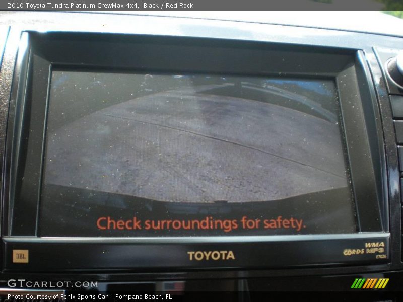 Black / Red Rock 2010 Toyota Tundra Platinum CrewMax 4x4