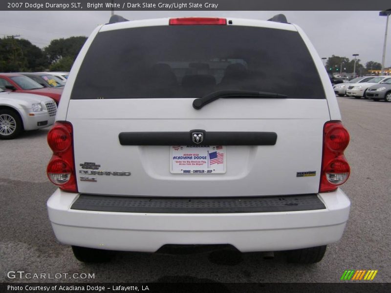 Bright White / Dark Slate Gray/Light Slate Gray 2007 Dodge Durango SLT