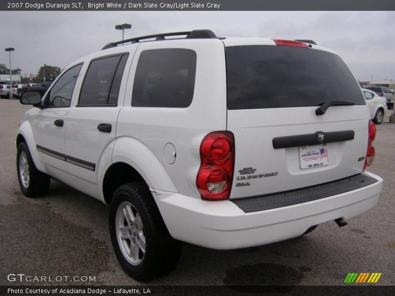 Bright White / Dark Slate Gray/Light Slate Gray 2007 Dodge Durango SLT