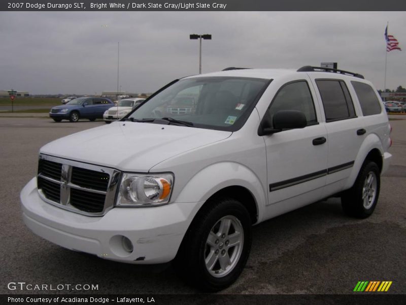 Bright White / Dark Slate Gray/Light Slate Gray 2007 Dodge Durango SLT