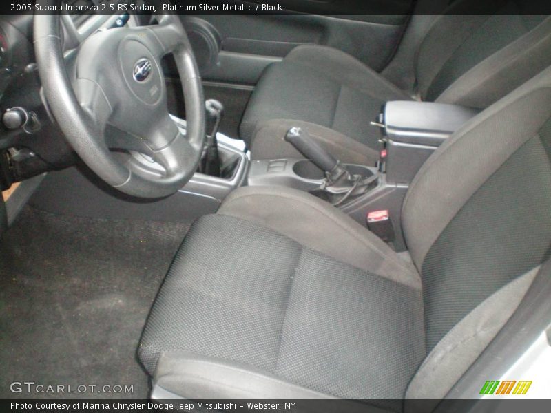 Platinum Silver Metallic / Black 2005 Subaru Impreza 2.5 RS Sedan