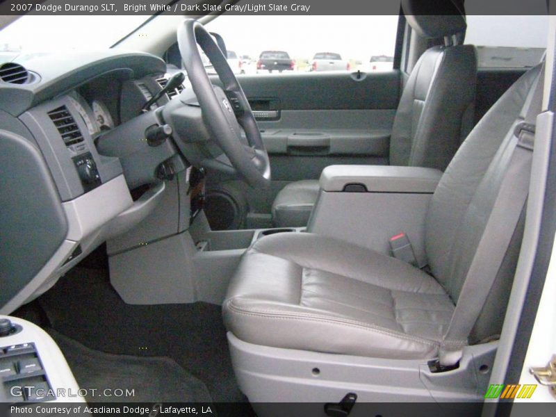 Bright White / Dark Slate Gray/Light Slate Gray 2007 Dodge Durango SLT