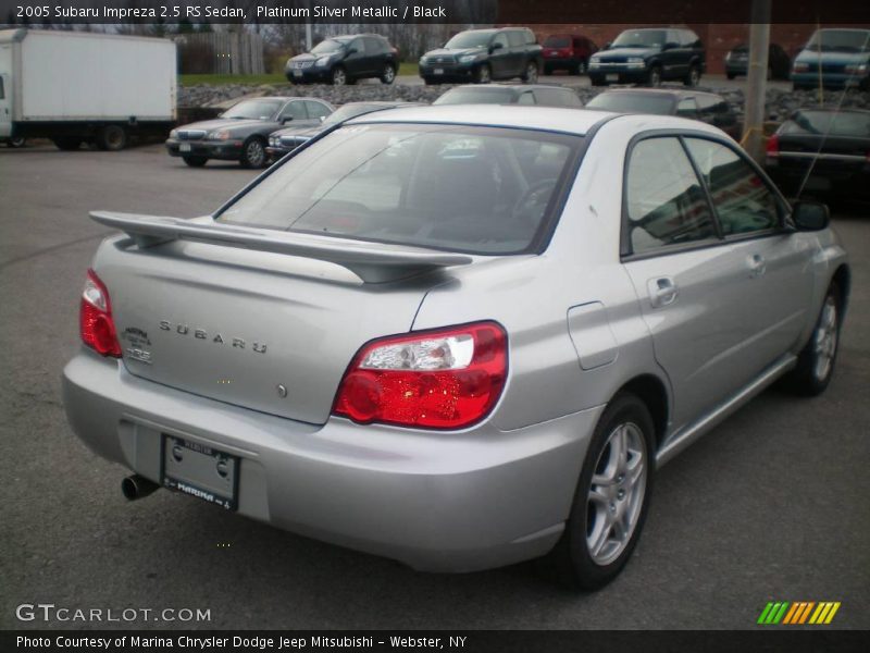 Platinum Silver Metallic / Black 2005 Subaru Impreza 2.5 RS Sedan