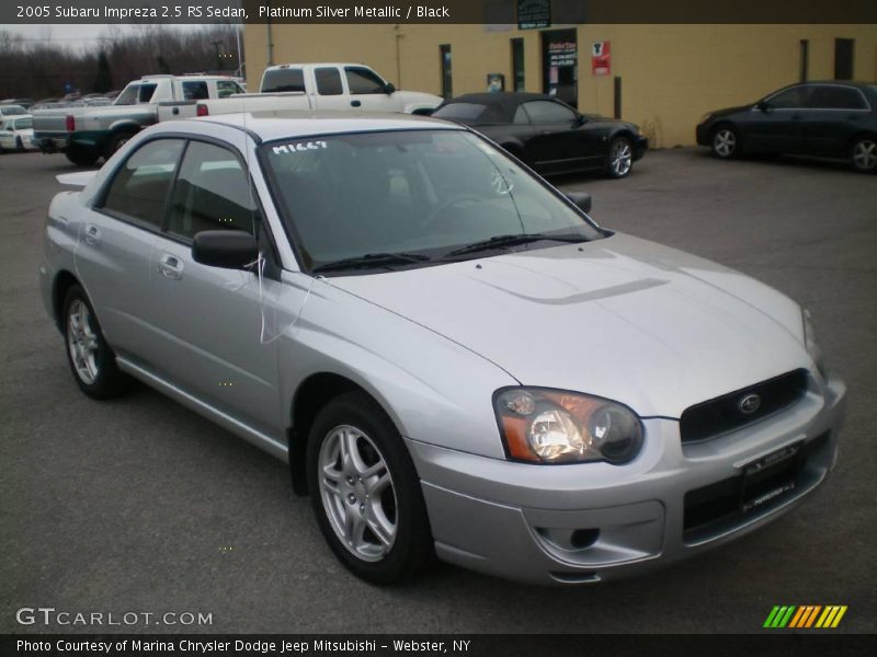 Platinum Silver Metallic / Black 2005 Subaru Impreza 2.5 RS Sedan