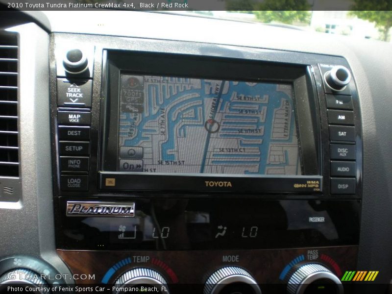 Black / Red Rock 2010 Toyota Tundra Platinum CrewMax 4x4