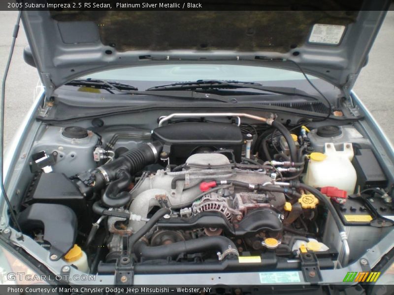 Platinum Silver Metallic / Black 2005 Subaru Impreza 2.5 RS Sedan