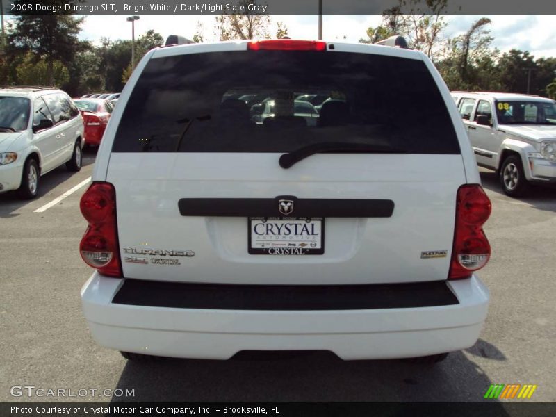 Bright White / Dark/Light Slate Gray 2008 Dodge Durango SLT