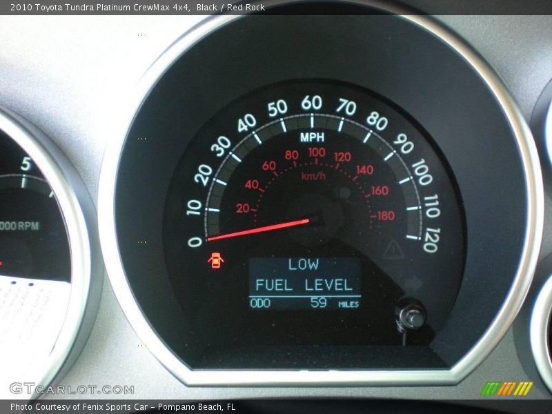 Black / Red Rock 2010 Toyota Tundra Platinum CrewMax 4x4