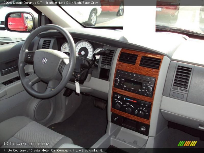 Bright White / Dark/Light Slate Gray 2008 Dodge Durango SLT